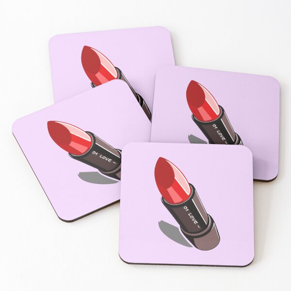 Artikelvorschau, 01 LOVE – Minimalistische Lippenstiftillustration entworfen und verkauft von Sklines Art | Mrz Danelli.