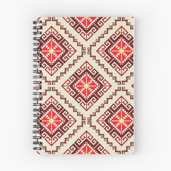 Item preview, Classic Geometric Folk Pattern in Red and Cream designed and sold by PowerAntShop.