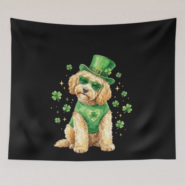 Item preview,  Irish Golden Doodle St Patricks Day Dog Shamrock Saint Patty  designed and sold by ArleneRowe.