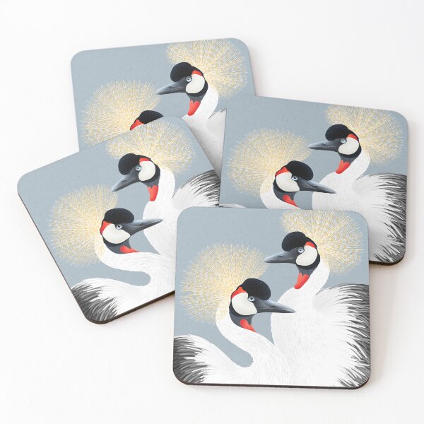Item preview, Grey crowned cranes designed and sold by prntsystm.