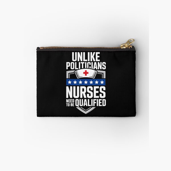 Item preview, Unlike Politicians Nurses Need To Be Qualified Funny Nurse Quote designed and sold by miaa-artistshop.