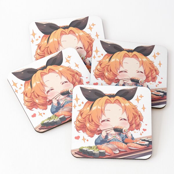 Item preview, Orange Pekoe Girls Und Panzer Chibi Sushi Smile designed and sold by Spraykart.