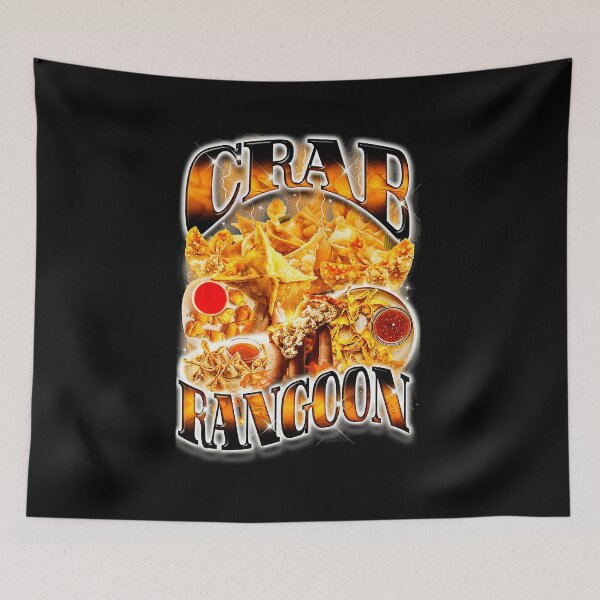 Item preview, Crab Rangoon Bootleg Rap Food Meme  designed and sold by tadmercado.