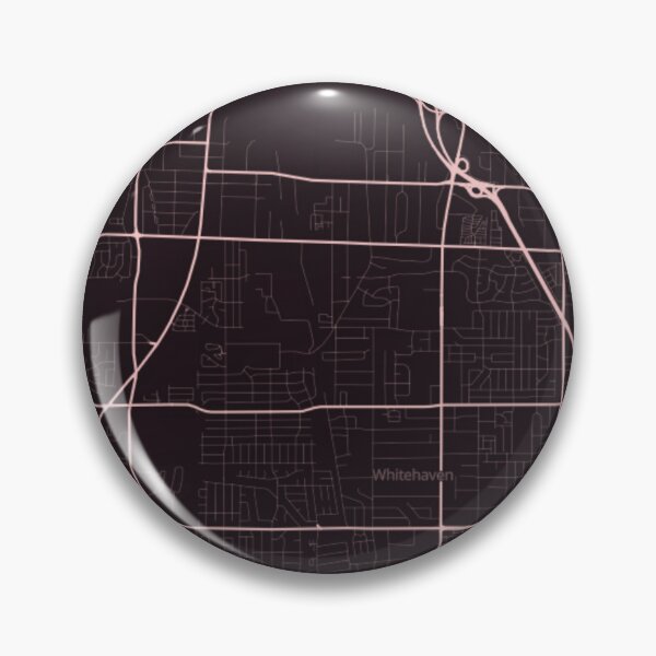 Item preview, Graceland Memphis Map - Gold Aesthetic Art Print designed and sold by UrbanCoordinate.