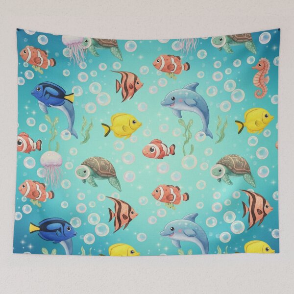 Item preview, Fishes design pattern  designed and sold by DoneAndDusted.