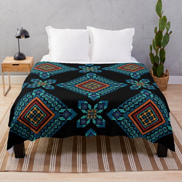 Item preview, Bold Geometric Textile Pattern with Diamond Shapes designed and sold by PowerAntShop.