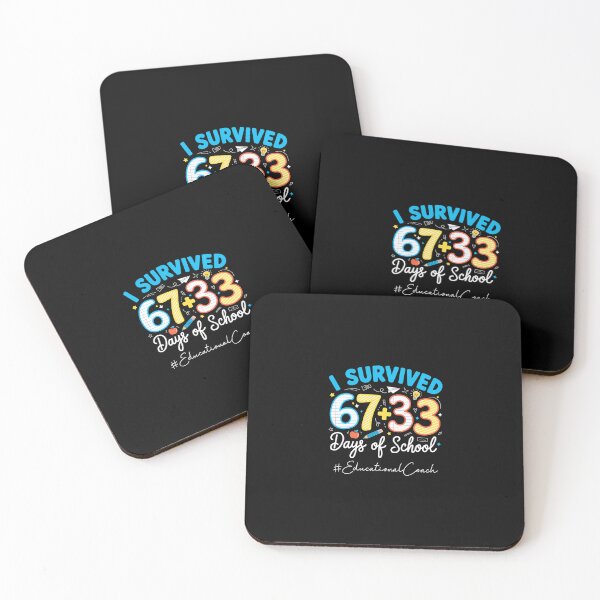 Item preview, I Survived 67+33 Days Of School Educational Coach Funny Math Celebration designed and sold by gladysenglish.