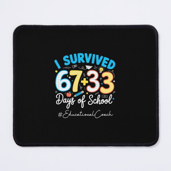 Item preview, I Survived 67+33 Days Of School Educational Coach Funny Math Celebration designed and sold by gladysenglish.
