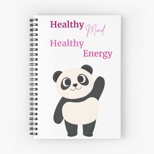 Item preview, CUTE  PANDA   WITH  HEALTHY  MIND  HEALTHY  ENERGY  TO  ATTRACT  HEALTHY  VIBES designed and sold by Brewgoodness.