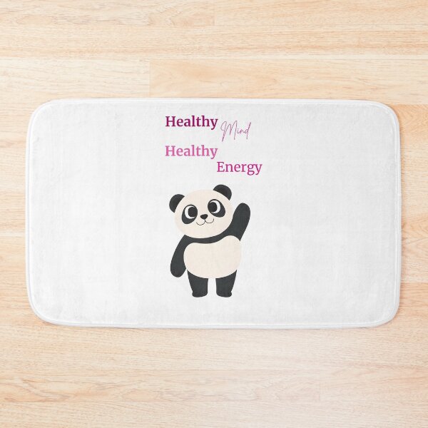 Item preview, CUTE  PANDA   WITH  HEALTHY  MIND  HEALTHY  ENERGY  TO  ATTRACT  HEALTHY  VIBES designed and sold by Brewgoodness.
