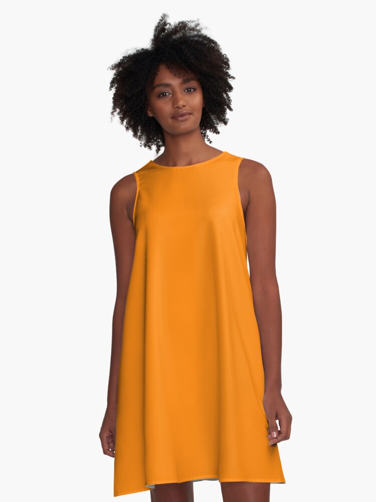 orange gameday dress