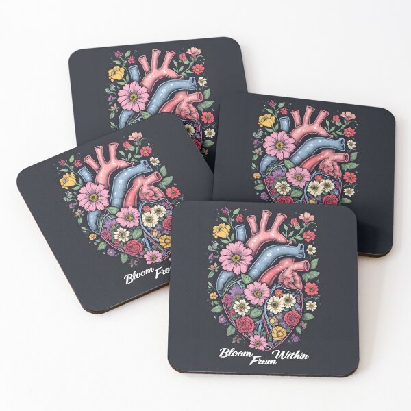 Item preview, Bloom from Within – Botanical Human Heart Illustration designed and sold by owi-art.