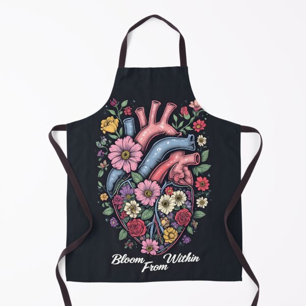 Item preview, Bloom from Within – Botanical Human Heart Illustration designed and sold by owi-art.