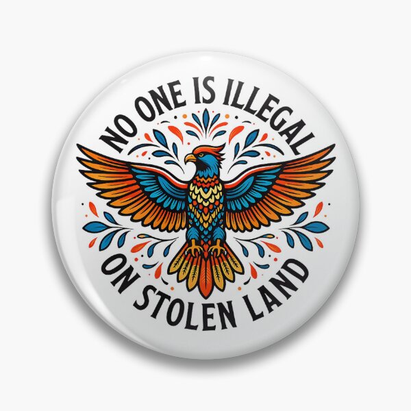 Item preview, No One Is Illegal On Stolen Land Native Justice Statement Apparel designed and sold by roycehopkins.