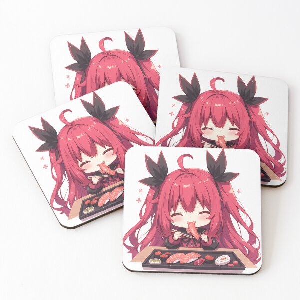 Item preview, Kotori Itsuka Date A Live Chibi Sushi Smile designed and sold by Spraykart.
