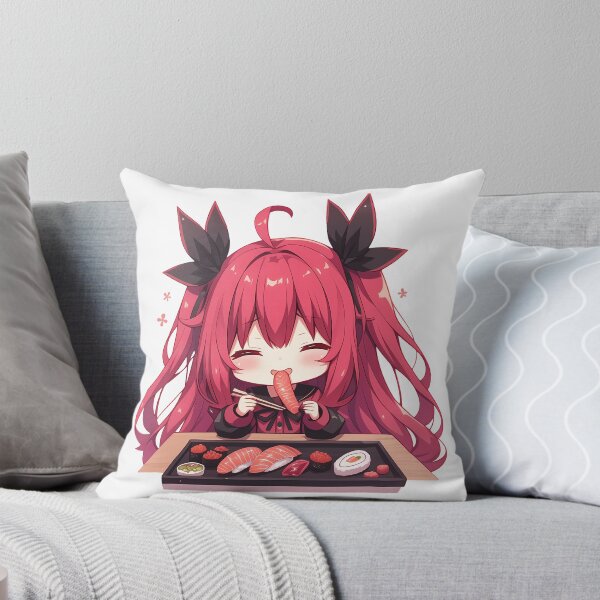 Item preview, Kotori Itsuka Date A Live Chibi Sushi Smile designed and sold by Spraykart.