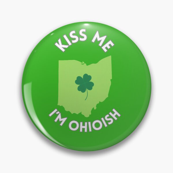Item preview, Kiss Me I'm Ohioish Shamrock Ohio St. Patrick's Day Design designed and sold by TLVTees.