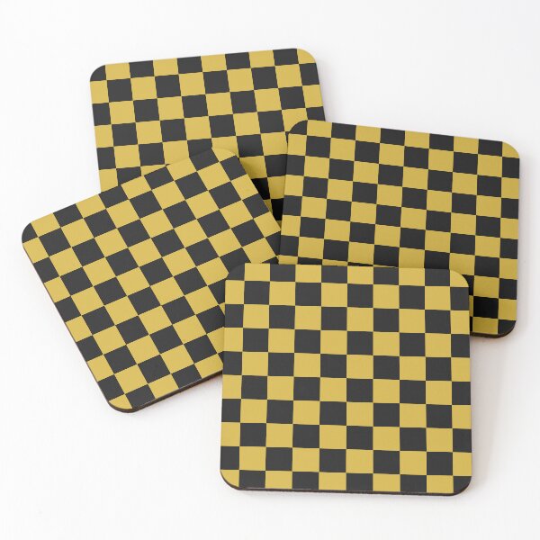 Item preview, Black And Gold Checkered Pattern designed and sold by pattern-archive.