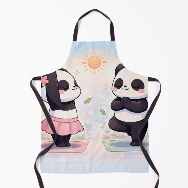 Item preview, Balanced Love - Kawaii Panda Yoga Couple. designed and sold by Lylysun.