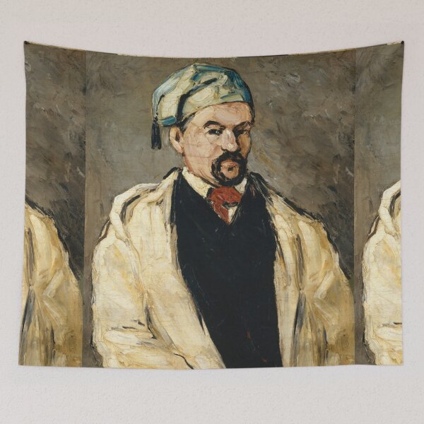 Item preview, Antoine Dominique Sauveur Aubert by Paul Cézanne: Post Impressionist Portrait Poster designed and sold by artofuniverse.