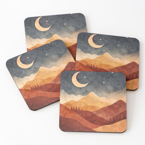 Item preview, Moonlit Mountain Layers Art designed and sold by the-dovlat.