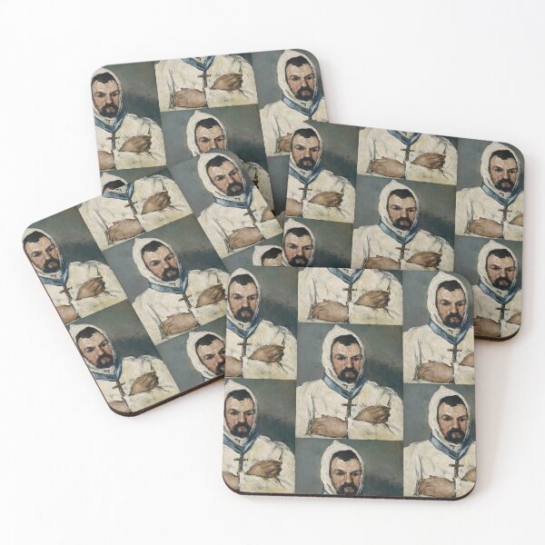Item preview, Antoine Dominique Sauveur Aubert by Paul Cézanne: Post Impressionist Portrait Poster designed and sold by artofuniverse.