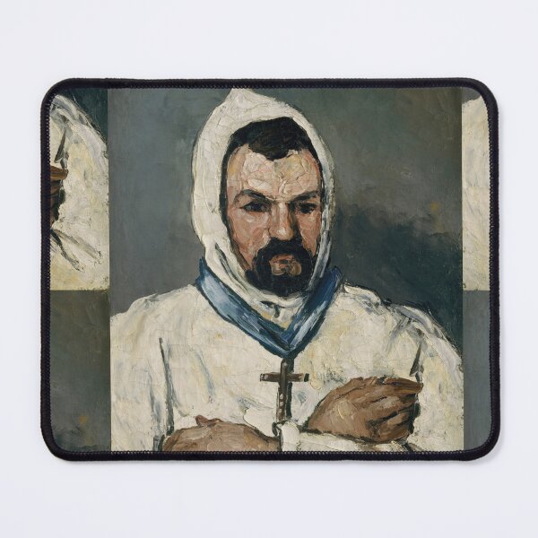 Item preview, Antoine Dominique Sauveur Aubert by Paul Cézanne: Post Impressionist Portrait Poster designed and sold by artofuniverse.