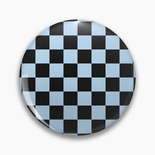 Item preview, Black And Ice Blue Checkered Pattern designed and sold by pattern-archive.