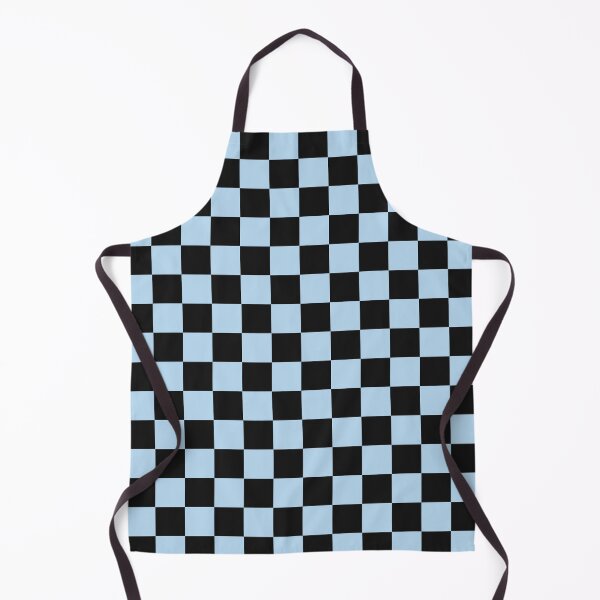 Item preview, Black And Ice Blue Checkered Pattern designed and sold by pattern-archive.