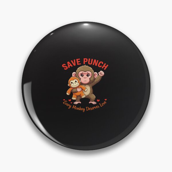 Item preview, Save Punch Every Monkey Deserves Love Cute Animal Design designed and sold by kiralynstration.