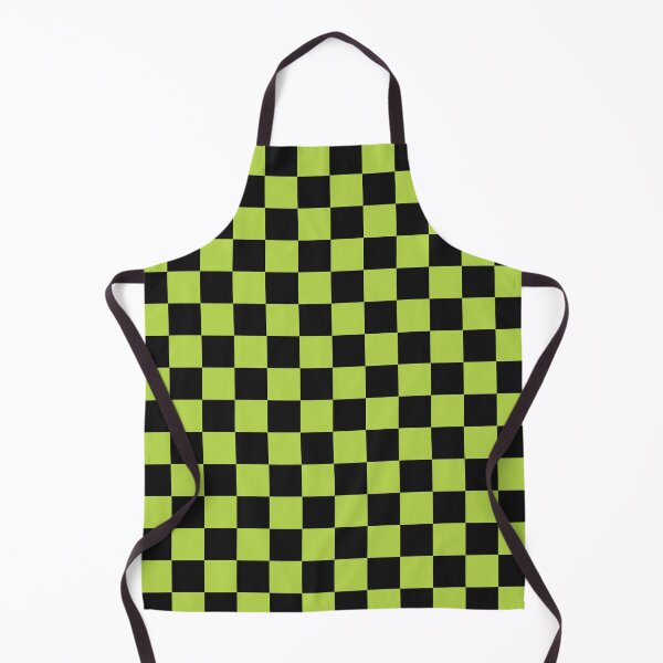 Item preview, Black And Lime Checkered Pattern designed and sold by pattern-archive.