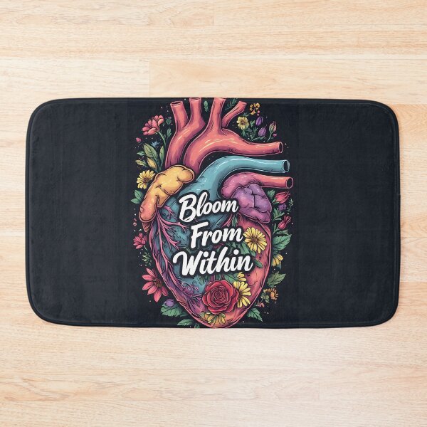 Item preview, Bloom from Within – Floral Human Heart Anatomy designed and sold by owi-art.