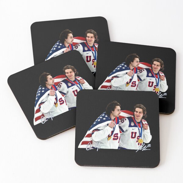 Item preview, USA Gold Medal, Hockey Champion Jack Hughes, Quinn Hughes Brothers Hockey designed and sold by sugarghoulz.