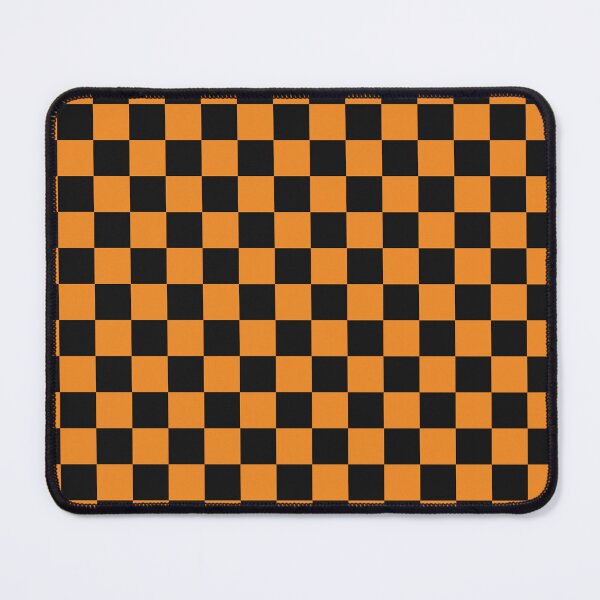 Item preview, Black And Orange Checkered Pattern designed and sold by pattern-archive.