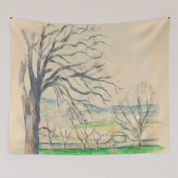 Item preview, Arbre Depouille Au Jas De Bouffan by Paul Cézanne: Serene Landscape Poster designed and sold by artofuniverse.