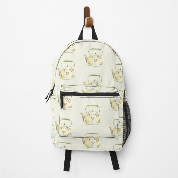 Item preview, Beige Teapot with Lemon Pattern – Vintage Watercolor Cutout designed and sold by EmeraldeaArt.