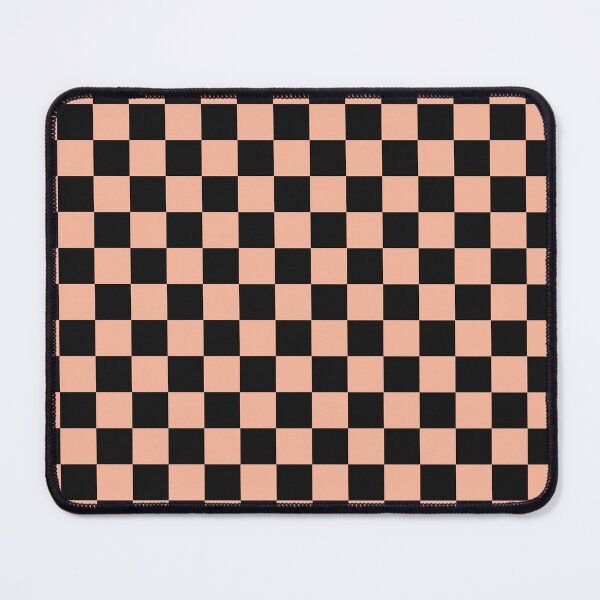 Item preview, Black And Peach Checkered Pattern designed and sold by pattern-archive.