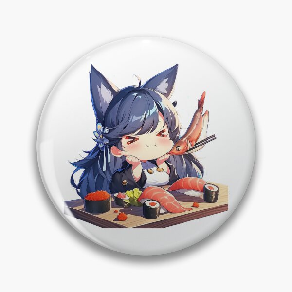 Item preview, Atago Azur Lane Chibi Sushi Shrimp Sneak Bite designed and sold by Spraykart.