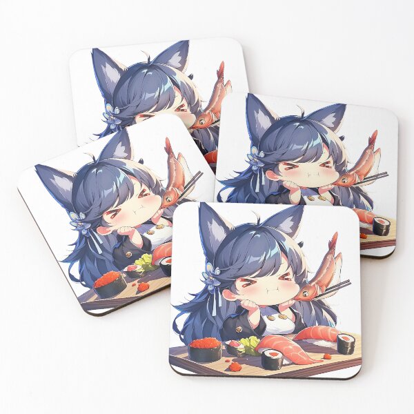 Item preview, Atago Azur Lane Chibi Sushi Shrimp Sneak Bite designed and sold by Spraykart.