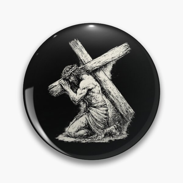 Item preview, Jesus Carrying The Cross Vintage Faith Art designed and sold by mlodiljoni.