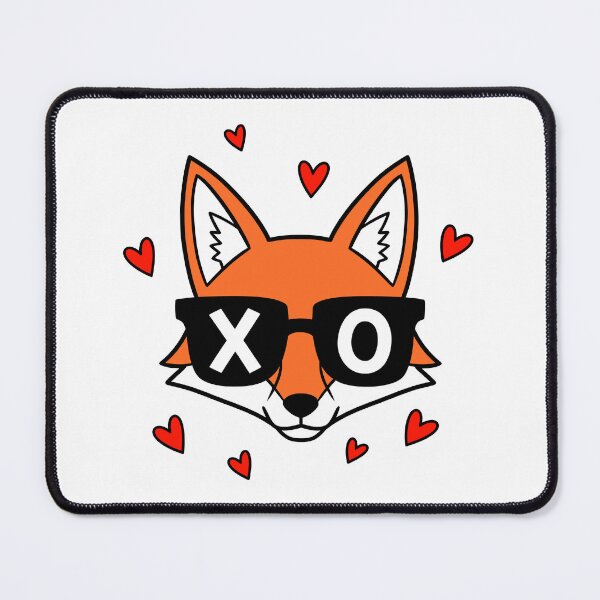 Item preview, Edgy Fox Streetwear Art XOXO Sunglasses & Hearts Graphic designed and sold by graphixpolash.