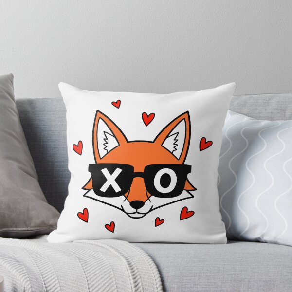 Item preview, Edgy Fox Streetwear Art XOXO Sunglasses & Hearts Graphic designed and sold by graphixpolash.