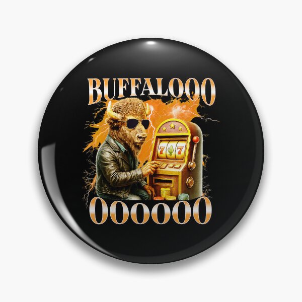 Item preview, BUFFALOOO Funny Bison Casino Slot Machine Meme  designed and sold by tadmercado.
