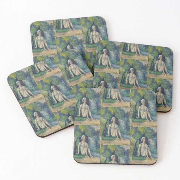 Item preview, Bathers Sitting on the Water by Paul Cézanne: Post Impressionist Figure Study designed and sold by artofuniverse.