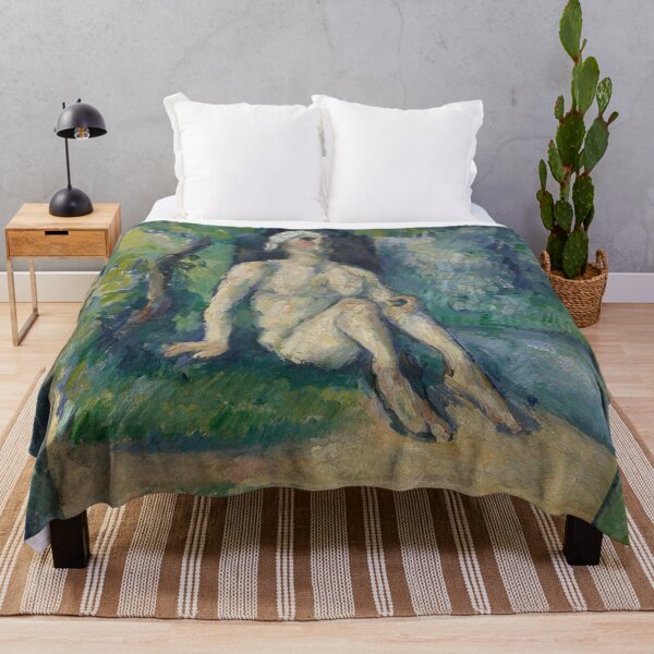 Item preview, Bathers Sitting on the Water by Paul Cézanne: Post Impressionist Figure Study designed and sold by artofuniverse.