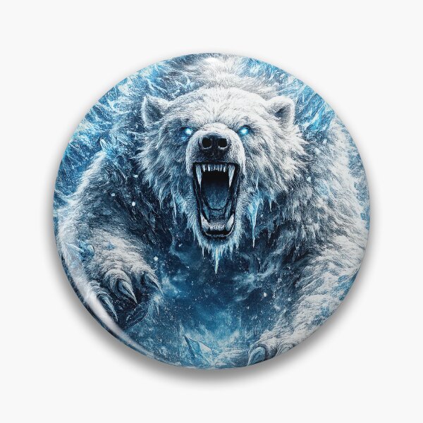 Item preview, Frostbound Ice Bear Roar designed and sold by rocksuti.