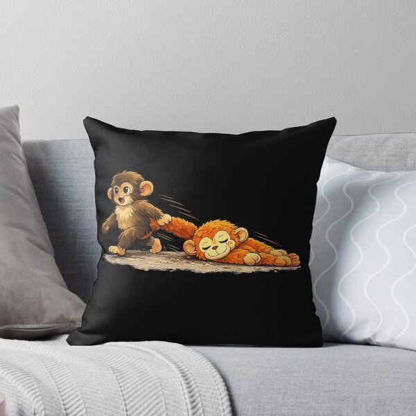Item preview, Monkey Punch Baby Graphic Little Punch Big Love with Plush Toy designed and sold by susannenovak.