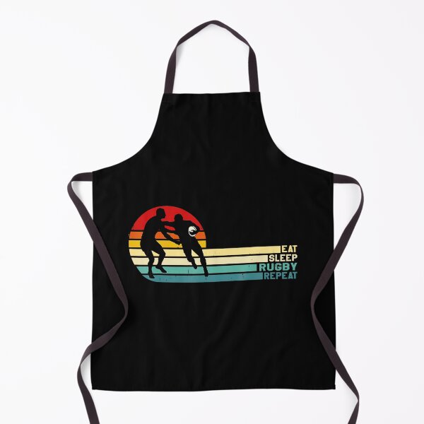 Item preview, Eat Sleep Rugby Repeat Vintage Sunset Player Silhouette designed and sold by GabrieSketcham.