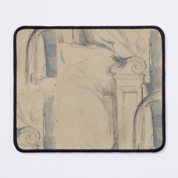 Item preview, Bedpost Verso by Paul Cézanne: Architectural Sketch Fine Art Poster designed and sold by artofuniverse.