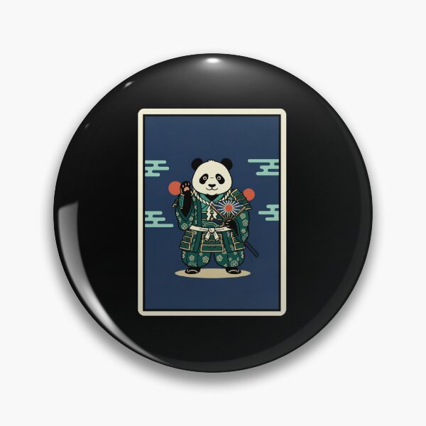 Item preview, Cute Panda Samurai Japanese Style Illustration designed and sold by JordynLadukeg65.